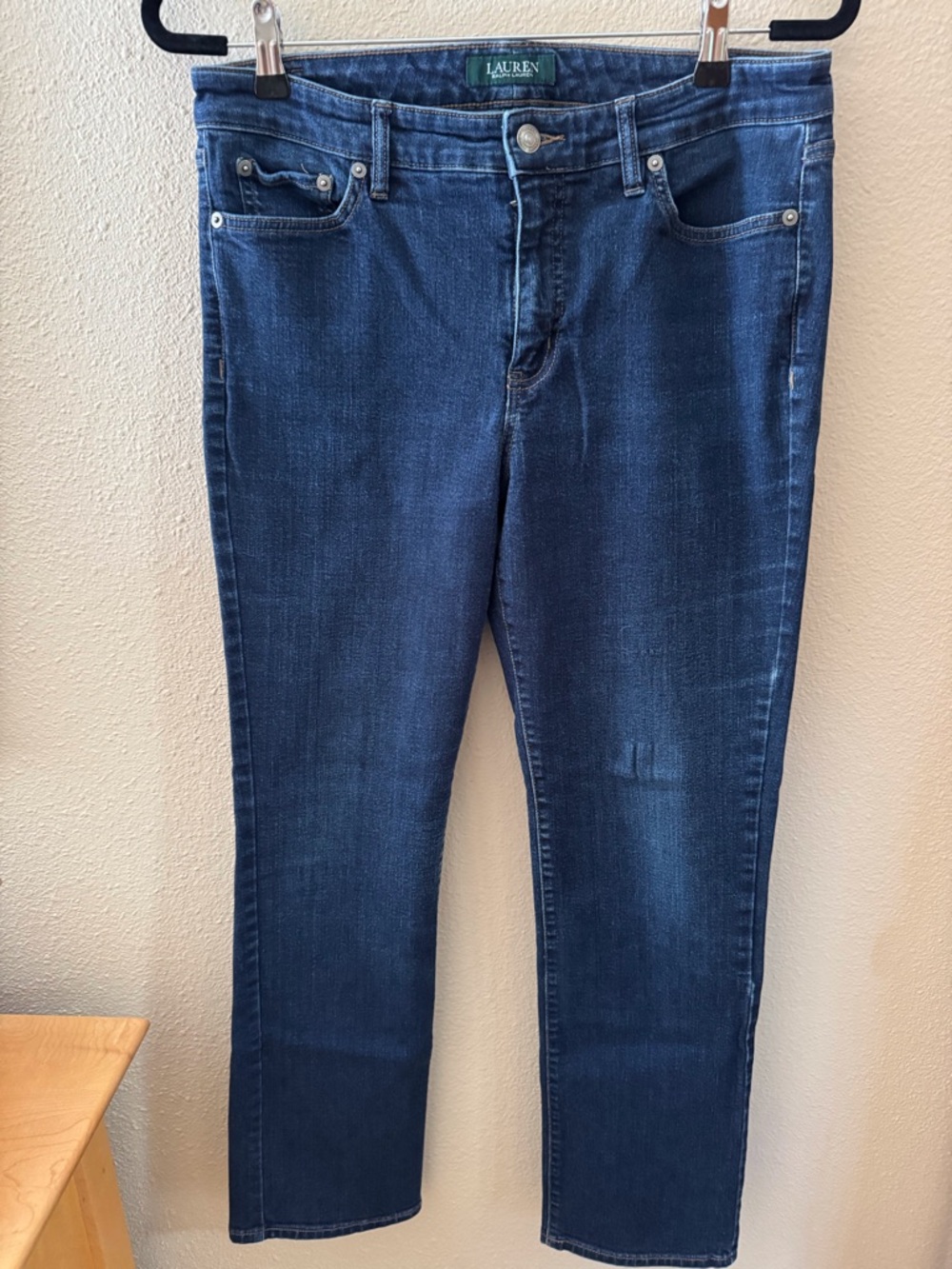 Ralph Lauren Men's Slim Straight Dark Indigo Jeans